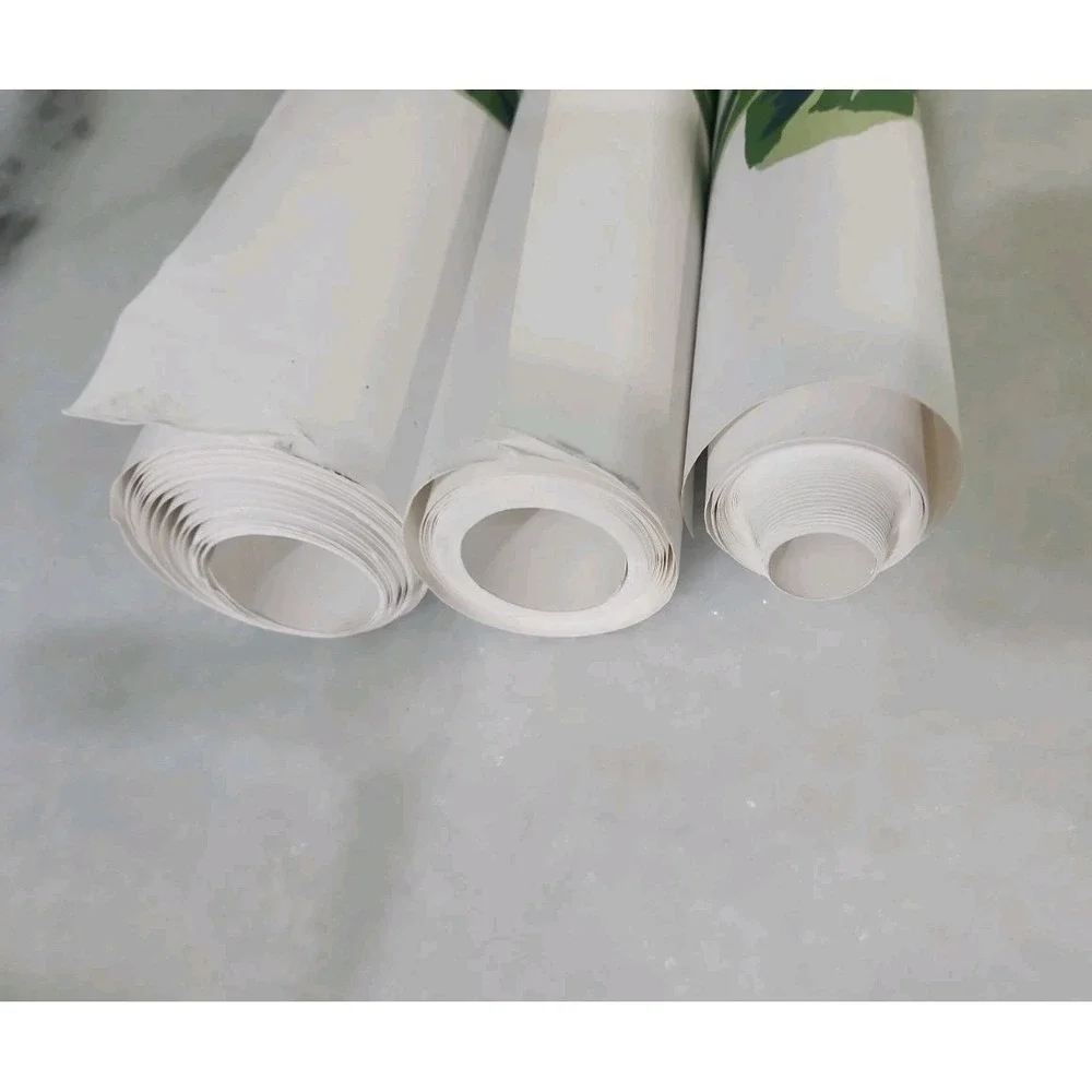 Thibault T45035 Mangrove Tree Green White Wallpaper Roll Ends Approx 35 Feet